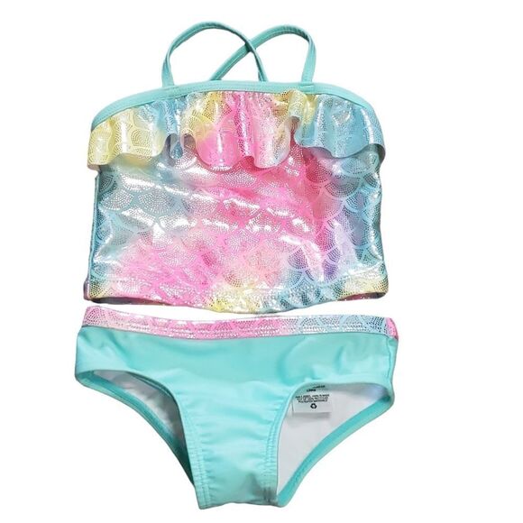Wonder Nation Mermaid 2-pc Bikini Set Sz 18M - Picture 1 of 12